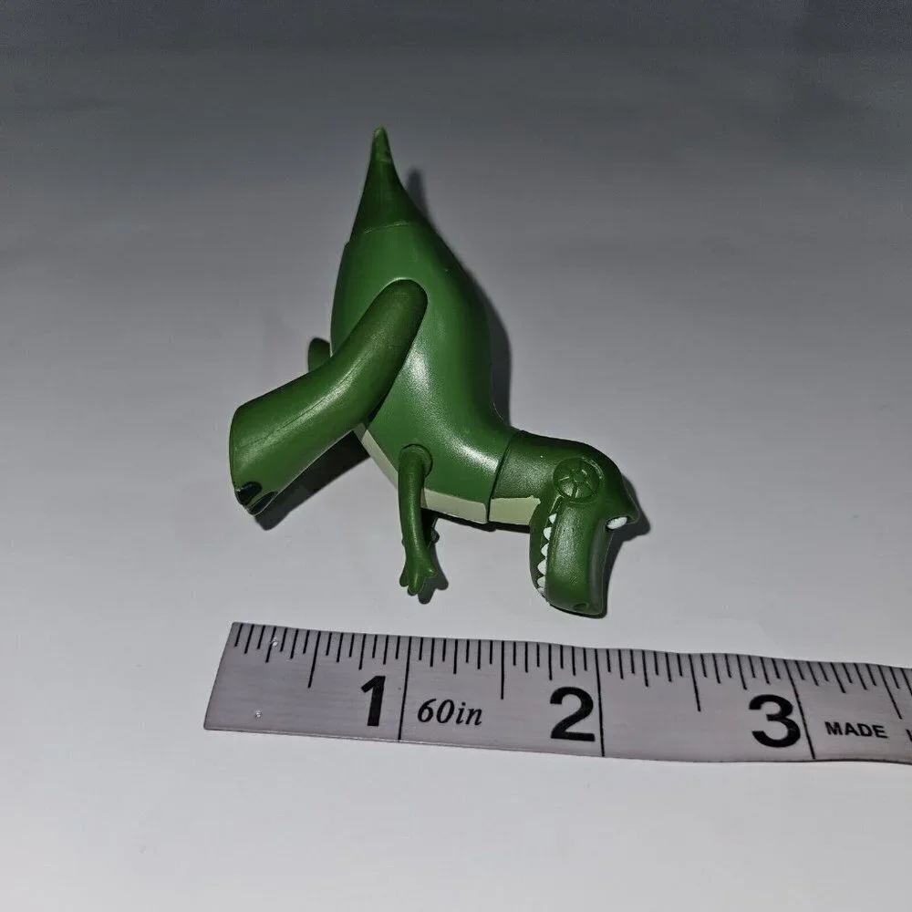 4 Toy Story Rex Green Dinosaur Figures Lot Duplicates Cake Topper Small 2.25